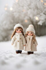 "AI-Generated Photorealistic Woolen Doll: Cute Friendship"
