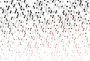 Light Green, Red vector pattern with spheres.