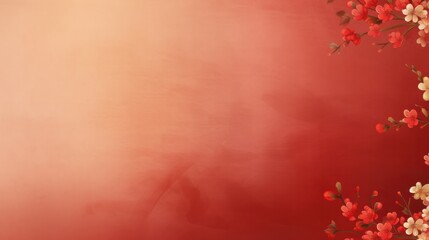 Chinese New Year Celebration background, red color , empty copy space for present