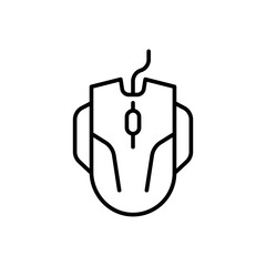 Mouse outline icons, minimalist vector illustration ,simple transparent graphic element .Isolated on white background