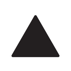 Fototapeta premium Triangle vector icon isolated on white background, Triangle logo design 