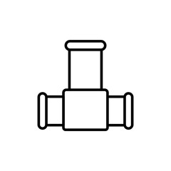 Pipes outline icons, minimalist vector illustration ,simple transparent graphic element .Isolated on white background