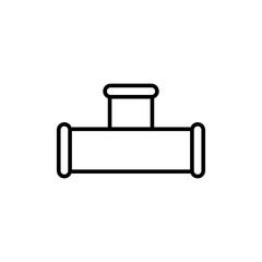 Pipes outline icons, minimalist vector illustration ,simple transparent graphic element .Isolated on white background