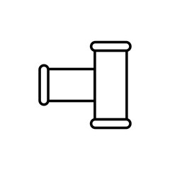 Pipes outline icons, minimalist vector illustration ,simple transparent graphic element .Isolated on white background