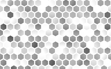 Light Silver, Gray vector pattern with colorful hexagons. Abstract illustration with colorful hexagons. Beautiful design for your business advert.