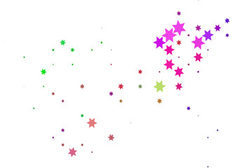 Light Multicolor, Rainbow vector texture with beautiful stars.