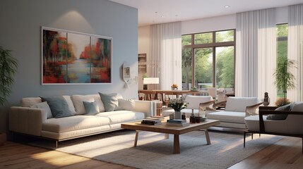 Fototapeta na wymiar Modern luxury living room interior style 