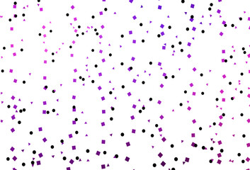 Light Pink, Blue vector layout with circles, lines, rectangles.