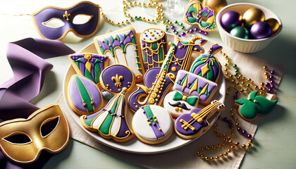 Mardi Gras Cookies: Celebrating New Orleans’ Icons