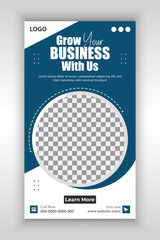 Social media stories promotion template