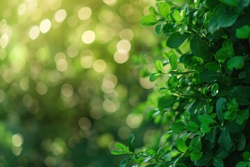 Obraz premium green bokeh on nature blur background