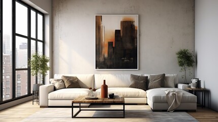Modern luxury living room interior design inspired by elegant color palette 