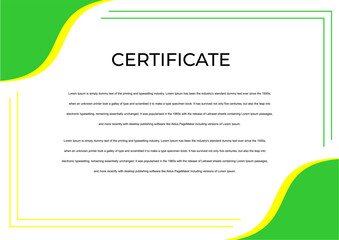 Template Certificate Design