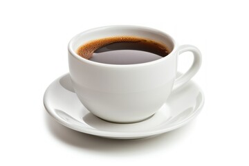 a cup of coffe isolated on a white background