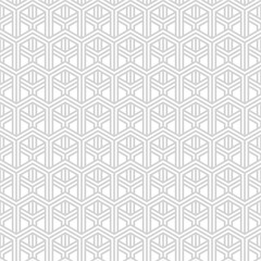hexagon repeat line seamless pattern