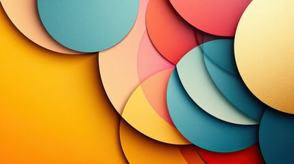 abstract vibrant circle background illustration