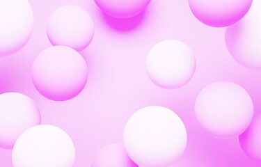 3D背景素材_カラーボール_紫