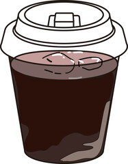 テイクアウトの夏のアイスコーヒー_カフェ_コンビニ