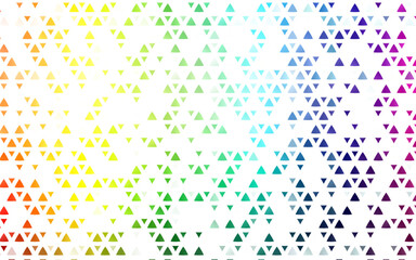 Light Multicolor, Rainbow vector backdrop with lines, triangles. Modern abstract illustration with colorful triangles. Smart design for your business advert.