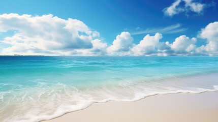 Fototapeta na wymiar Calm and charming beach scene for your project
