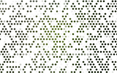 Dark Green vector layout with hexagonal shapes. White background with colorful hexagons. Pattern can for your ad, booklets.