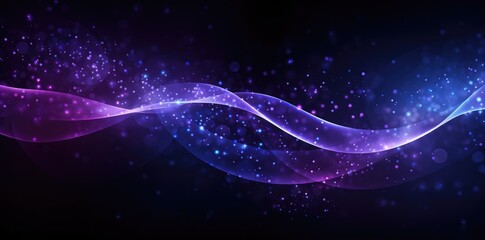 Fototapeta premium This photo features a vivid abstract background in shades of purple and blue, adorned with a captivating pattern of stars.