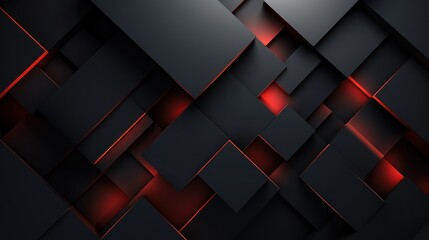 Abstract black and red geometric background. illustration. Eps 10. Generative AI