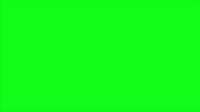 Barcode scanner, QR code. Isolated on green background 4k animation, Chroma key