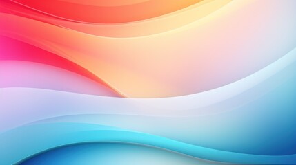 Abstract colorful background with smooth wavy lines. Illustration. Generative AI