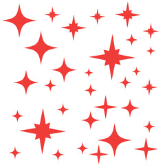 Twinkle star glittery sparkle, burst and flash