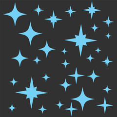Sparkle star icons. Shine icons. Stars sparkles vector. Sparkle icons set. Shine symbol illustration. star sign collection.