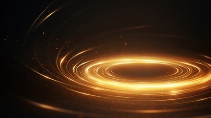 Abstract background. luminous swirling. Elegant glowing circle. Sparking particle. Space tunnel....