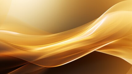 Abstract gold background with smooth lines. illustration. EPS 10. Generative AI