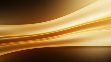abstract golden background with smooth lines in it. illustration. Generative AI