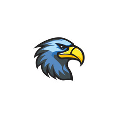 Eagle head logo vector illustration