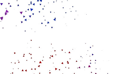 Light Blue, Red vector pattern in polygonal style. Illustration with set of colorful triangles. Pattern for busines ad, booklets, leaflets