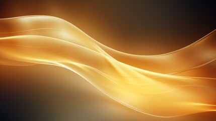 abstract background with smooth lines in yellow and orange colors, vector illustration Generative AI