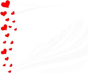 red hearts background