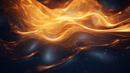 3D illustration of abstract fractal background for creative design looks like smoke Generative AI