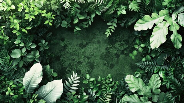Back to Nature Banner - Planting and Nature Templates in the form of the environment Creating a picture Except for white space and the light green