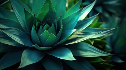 Close-up of Agave Plant AI Generated