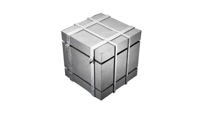 3d render of a chest box