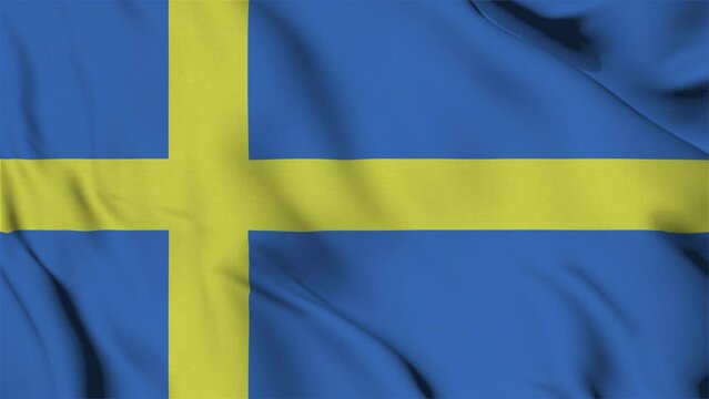flag waving sweden
