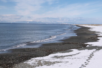 冬の海岸線