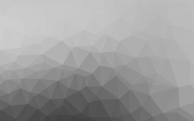 Light Silver, Gray vector abstract polygonal layout. Glitter abstract illustration with an elegant design. Completely new design for your business.