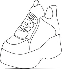 continuous line of youth shoes