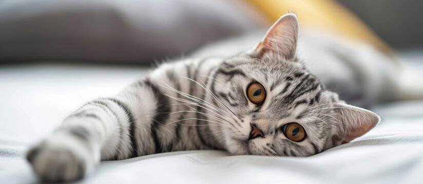 Captivating American Shorthair Cat - A Stunning Representation of the Majestic American Shorthair Cat