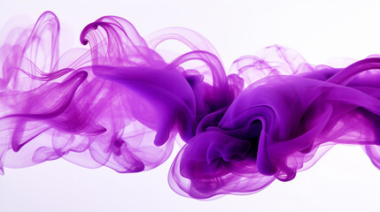 Abstract purple smoke on a light background