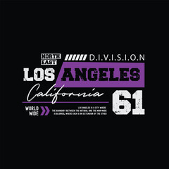 Los angeles graphic t-shirt and apparel design