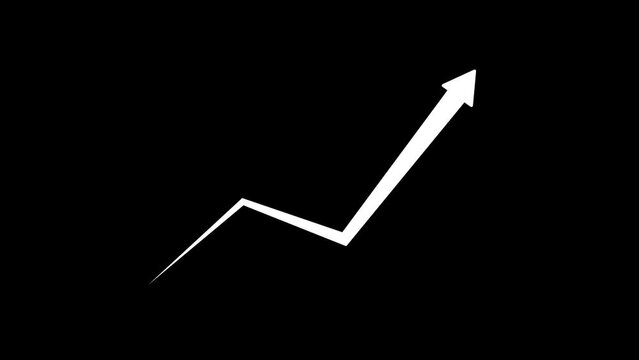 business growth arrow and graph chart, Business line arrow, improvement, business strategy, arrow rising up